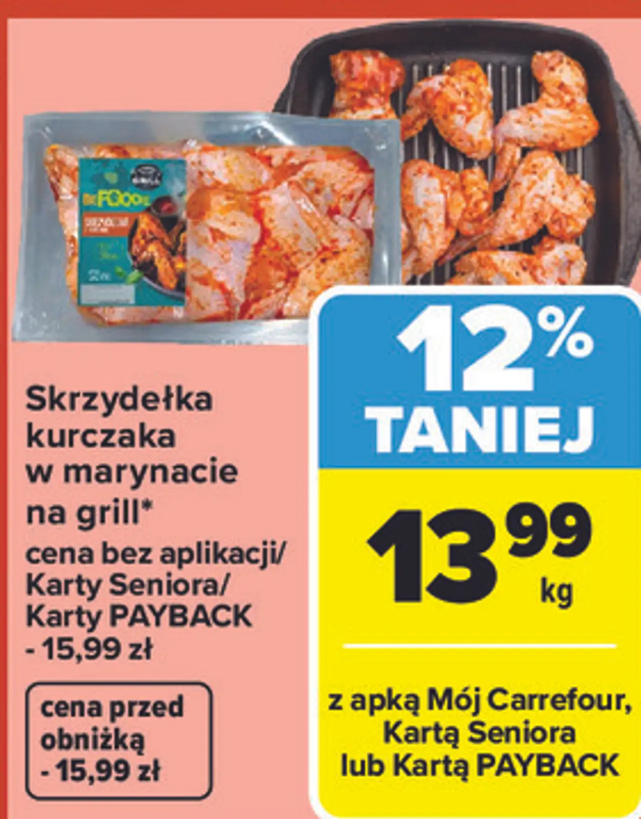 Skrzydełka kurczaka w marynacie na grill