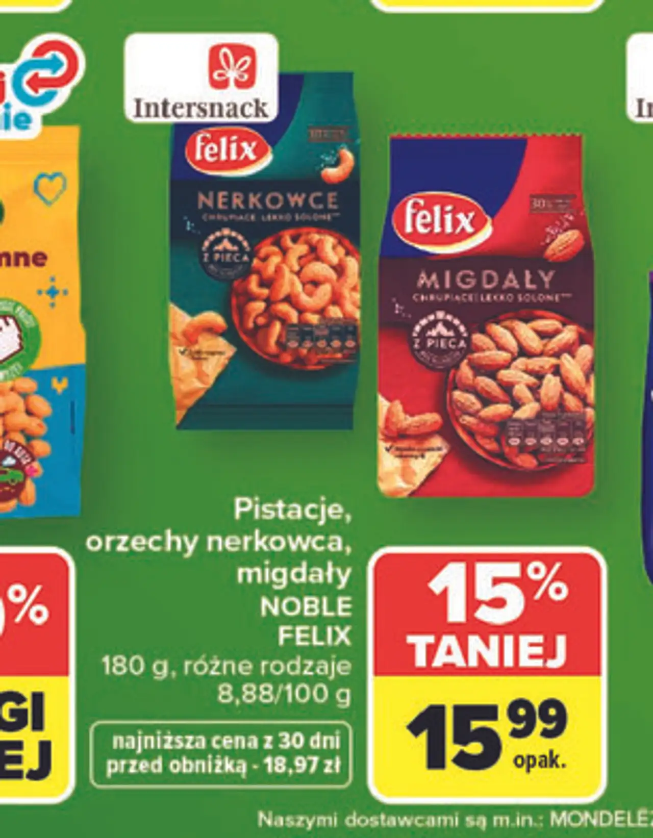 Pistacje, orzechy nerkowca, migdały Noble Felix