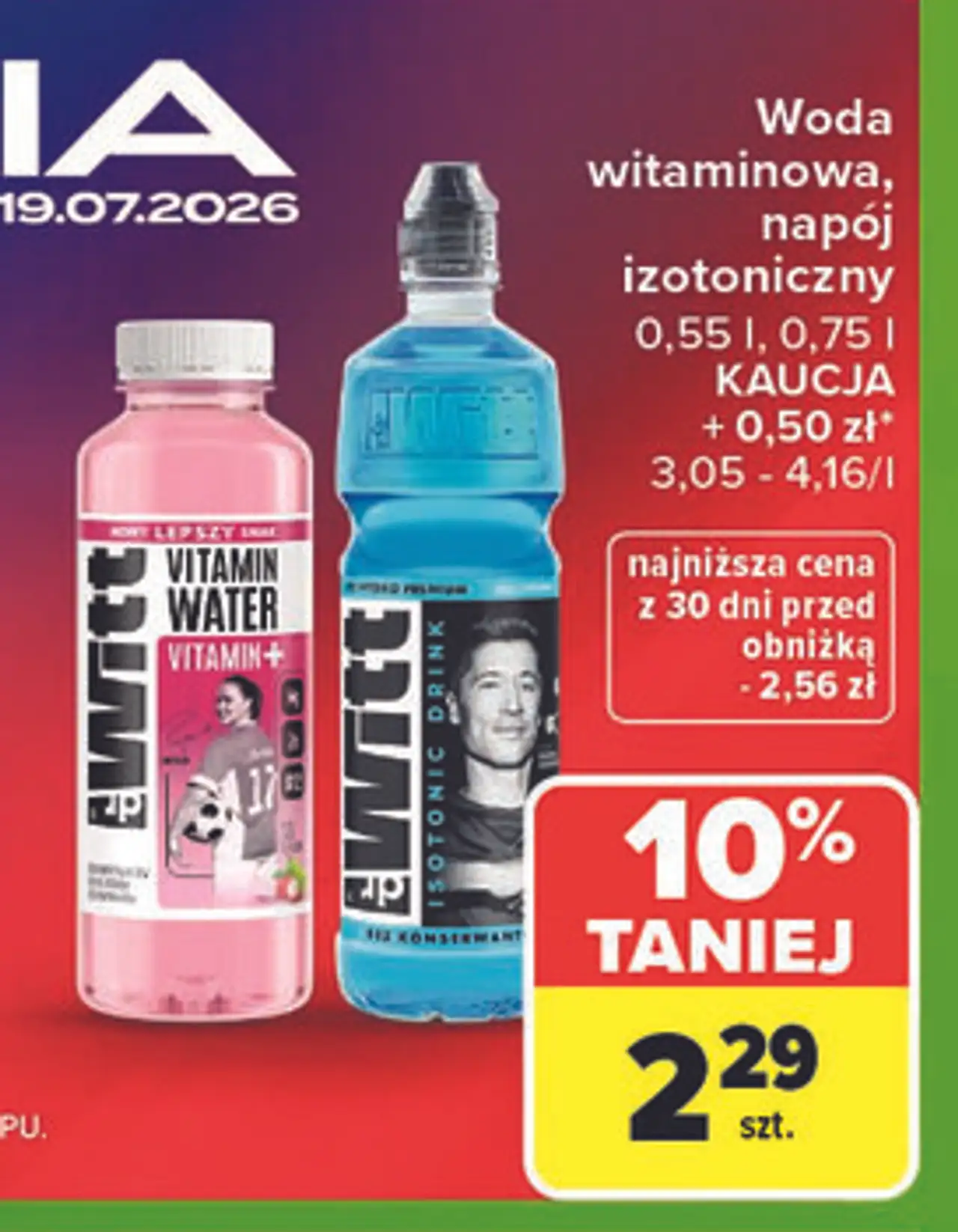 Woda witaminowa, napój izotoniczny dr Witt