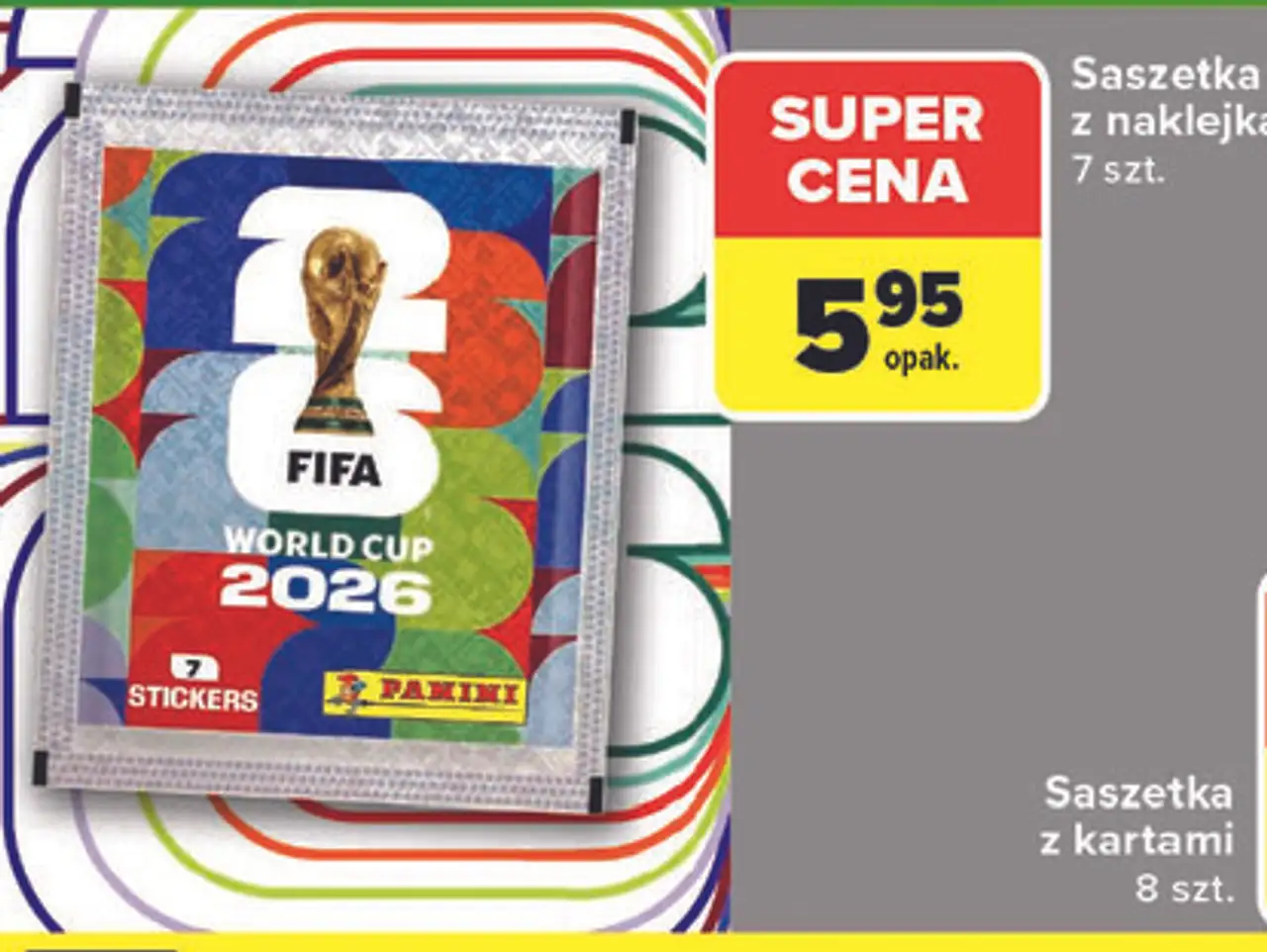 Saszetka z naklejkami Panini FIFA World Cup 2026