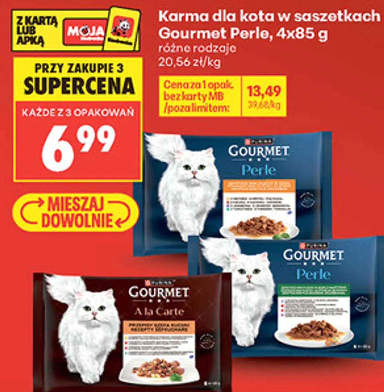 Karma dla kota w saszetkach Gourmet Perle