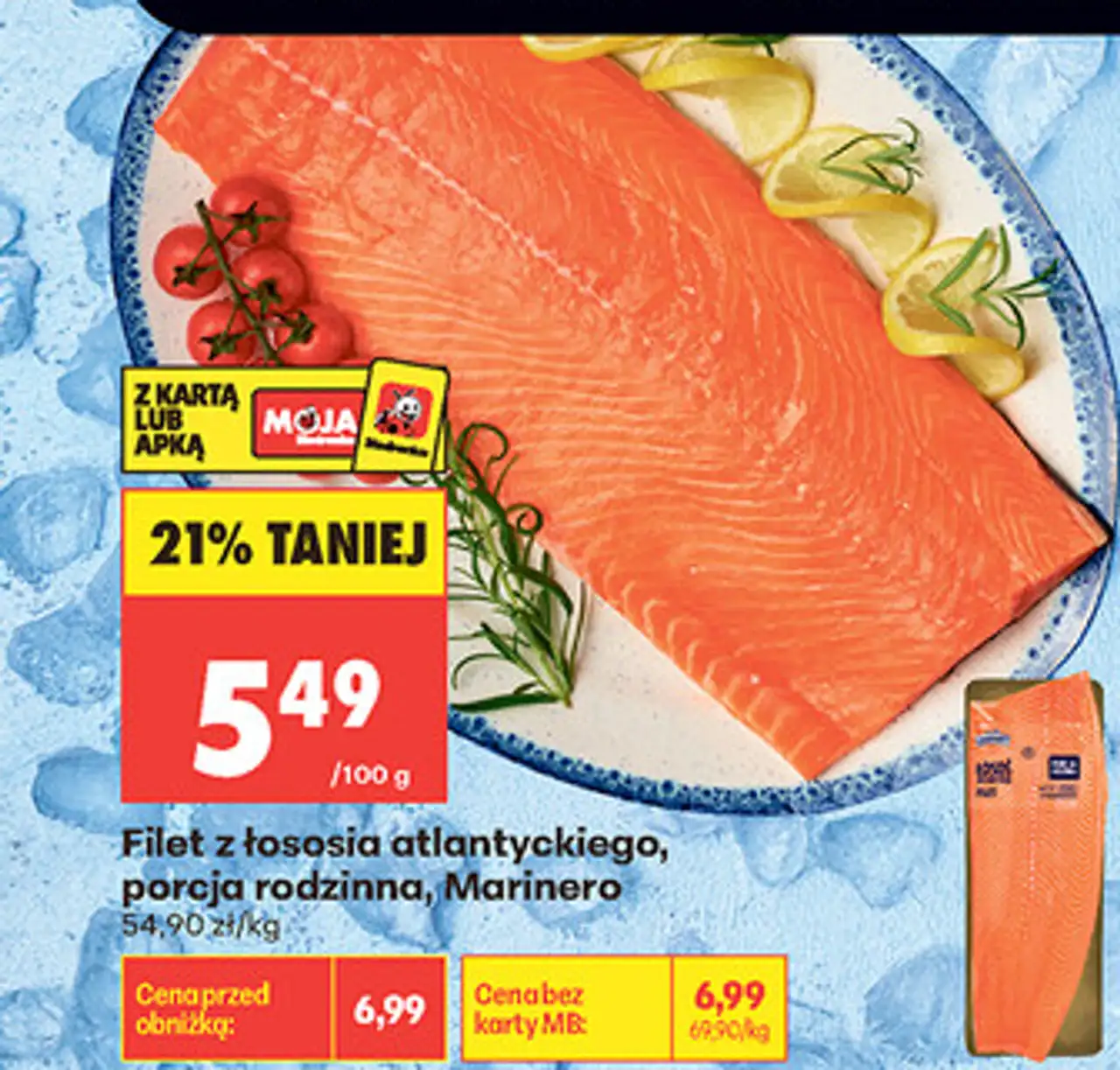 Filet z łososia atlantyckiego, porcja rodzinna, Marinero