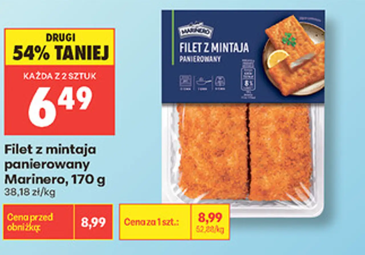 Filet z mintaja panierowany Marinero, 170 g