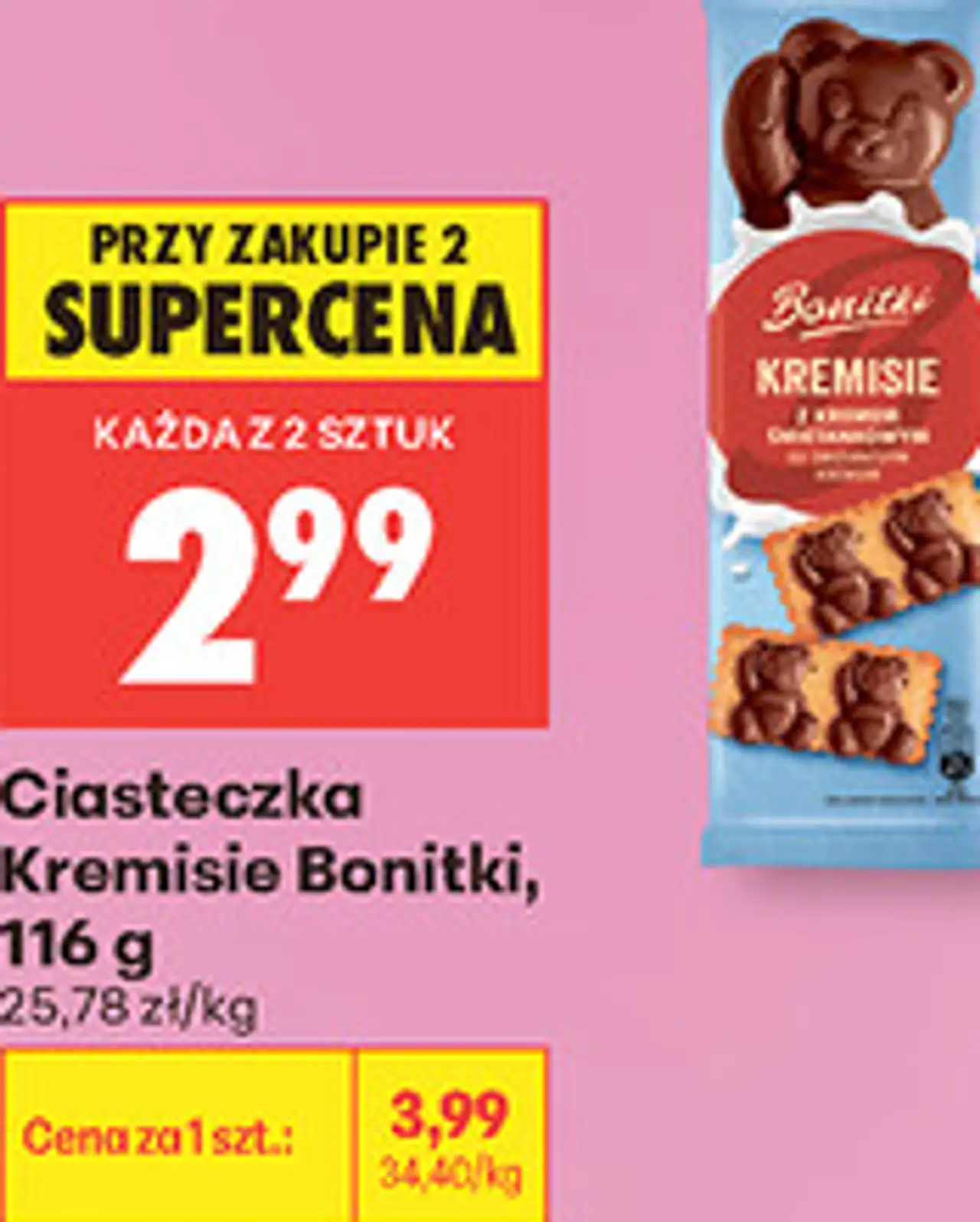 Ciasteczka Kremisie Bonitki, 116 g