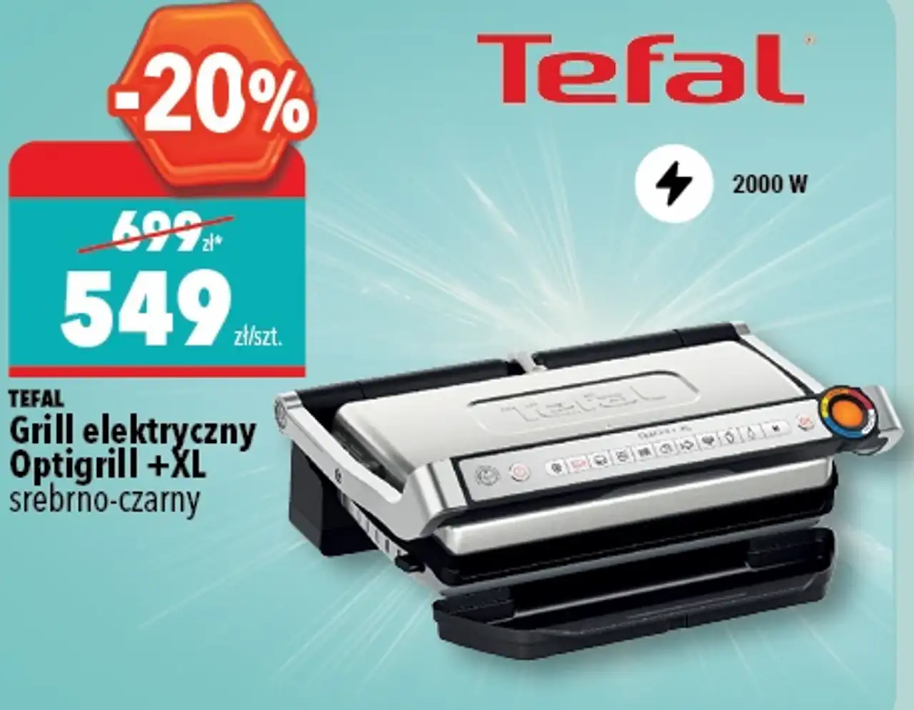 Tefal Grill elektryczny Optigrill +XL