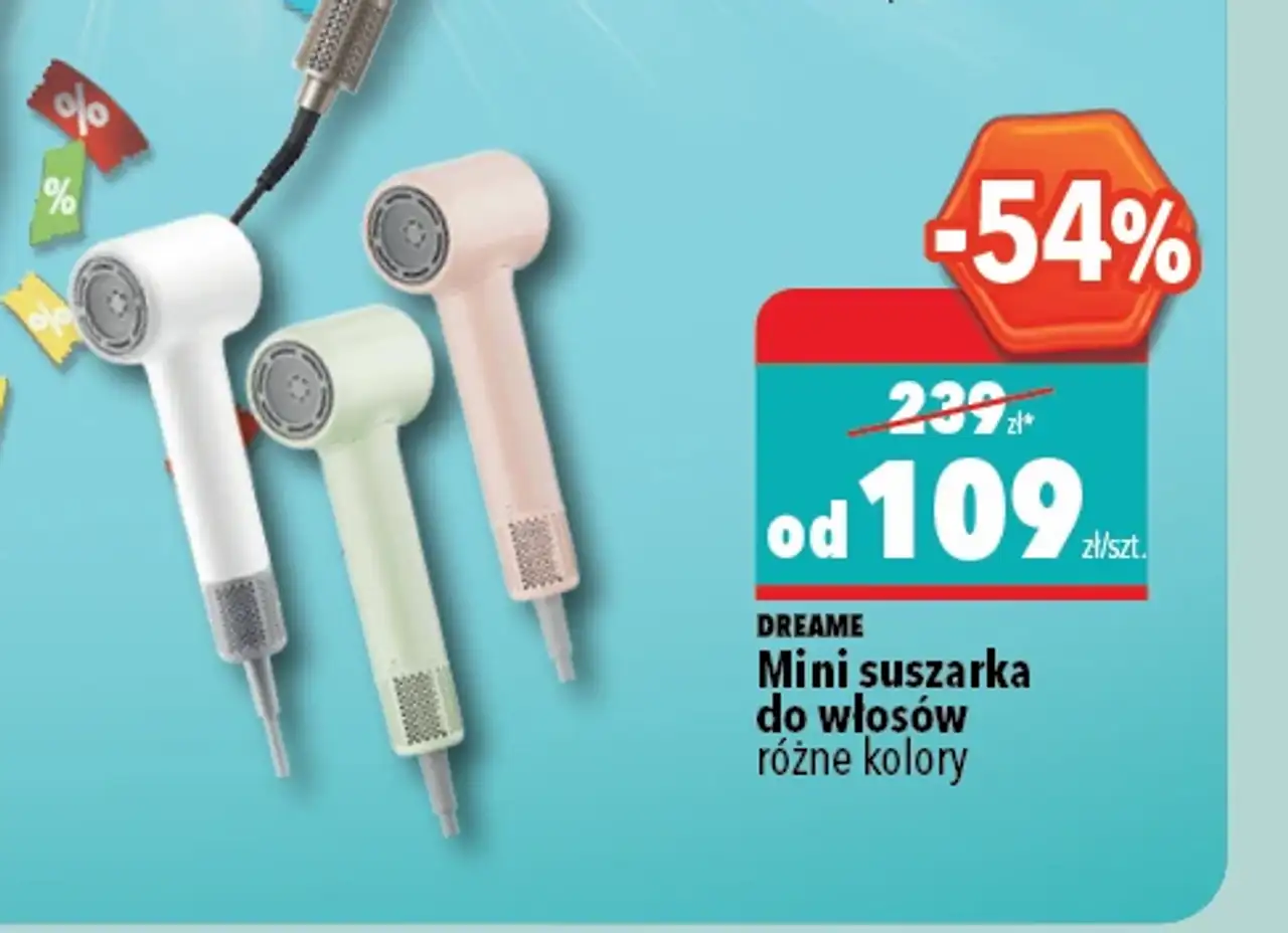 DREAME Mini suszarka do włosów