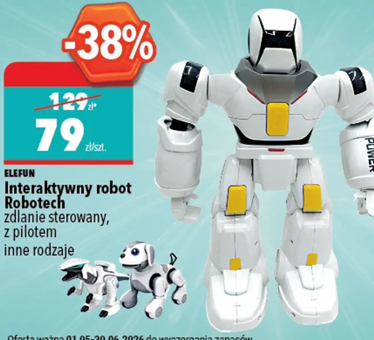 Interaktywny robot Robotech Elefun