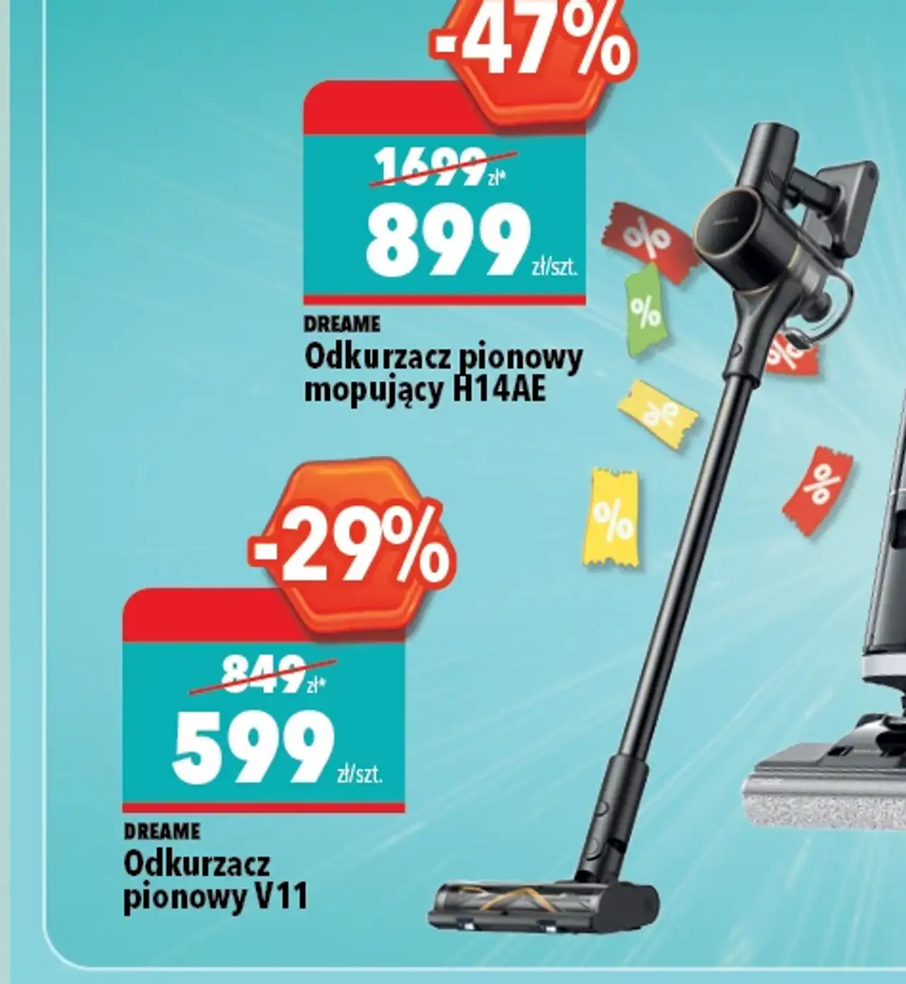 Odkurzacze pionowe Dreame V11 / H14AE / Z20 AquaCycle