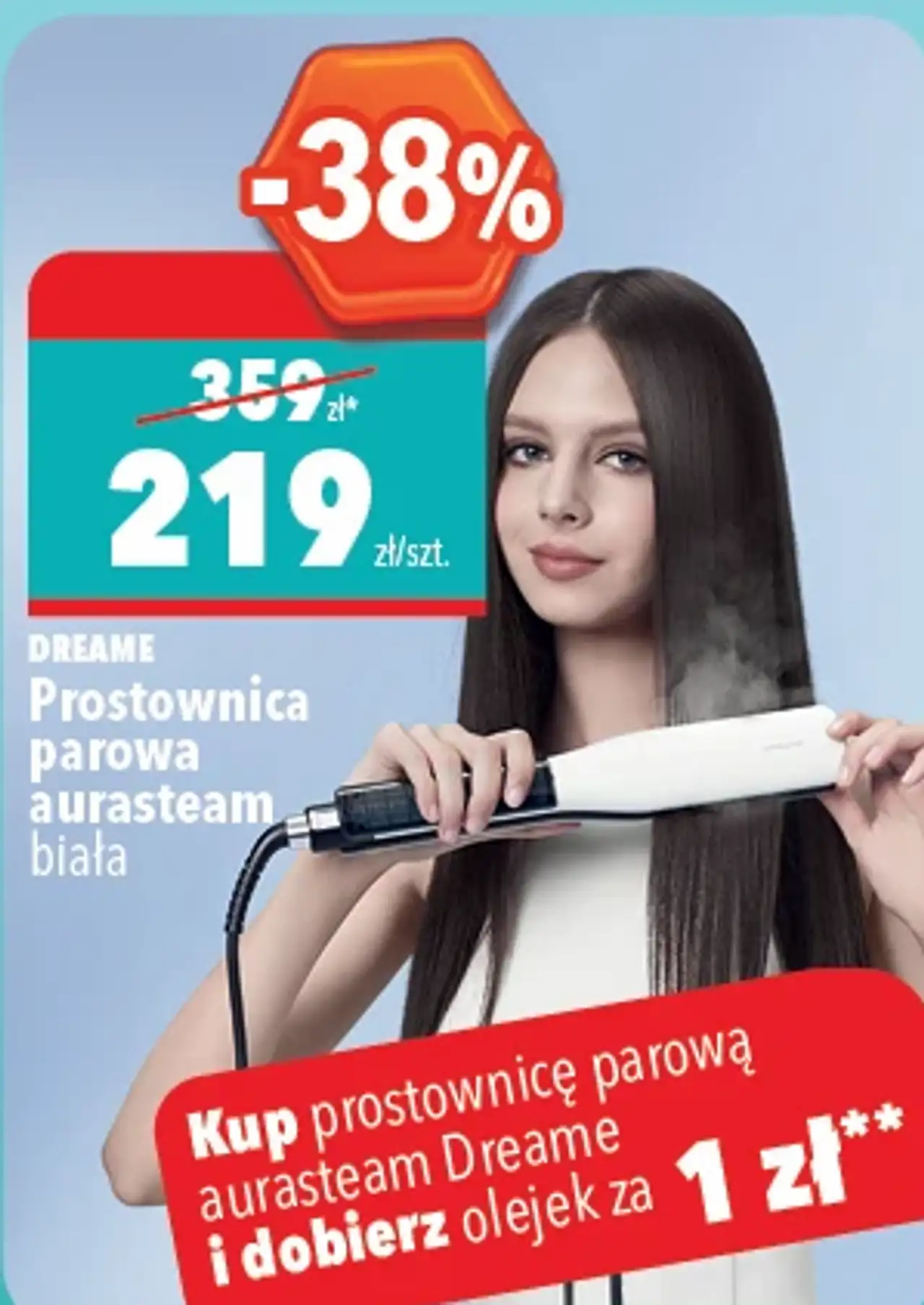 Dreame Prostownica parowa aurasteam biała