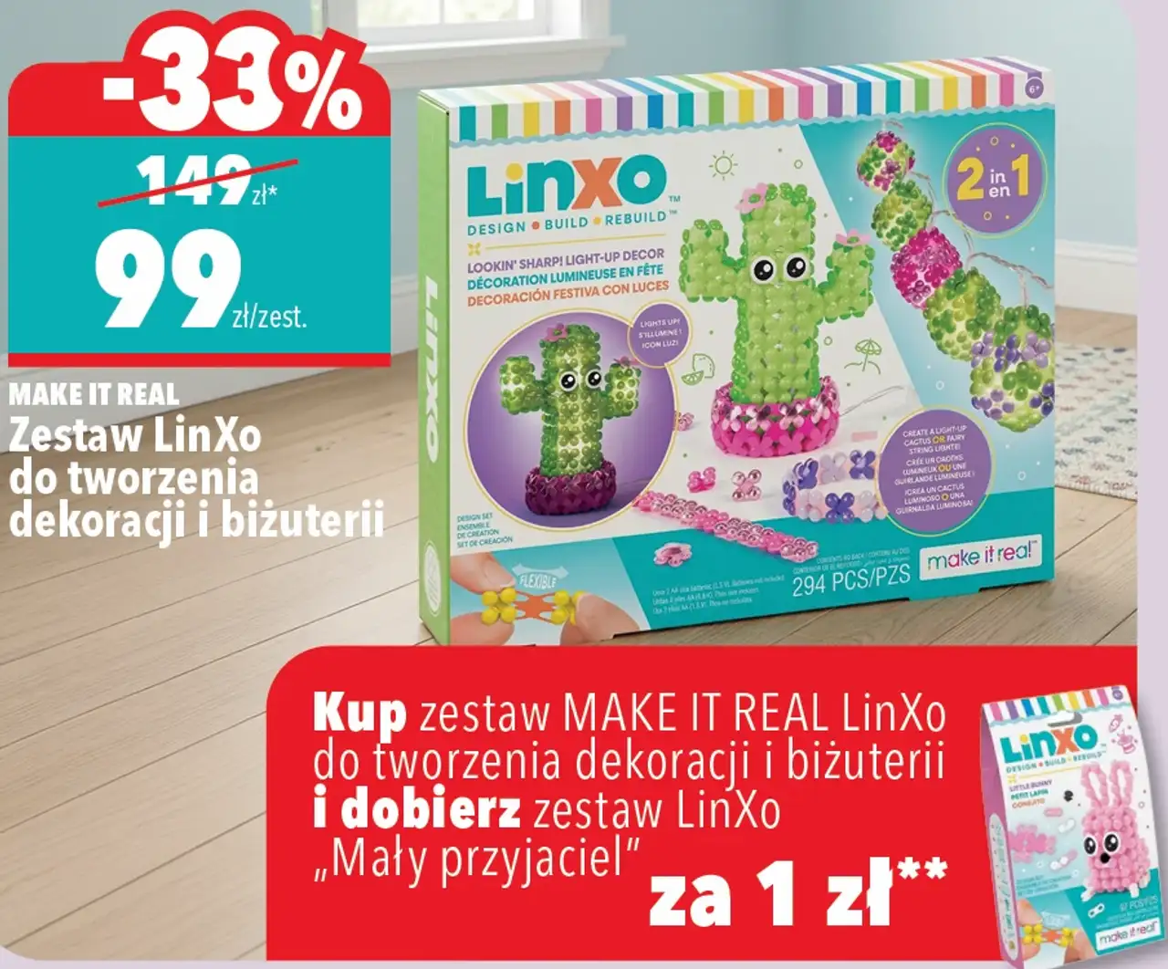 Make It Real Zestaw LinXo do tworzenia dekoracji i biżuterii