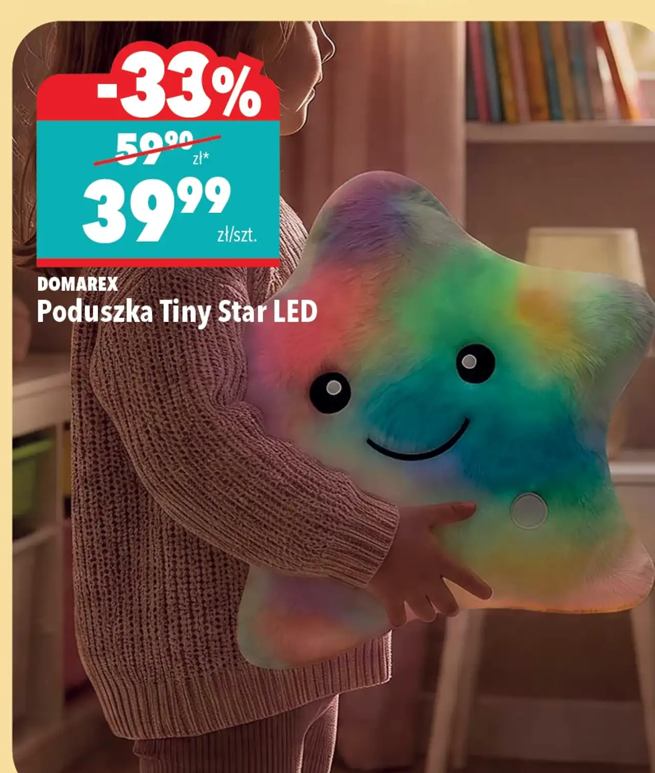 DOMAREX Poduszka Tiny Star LED