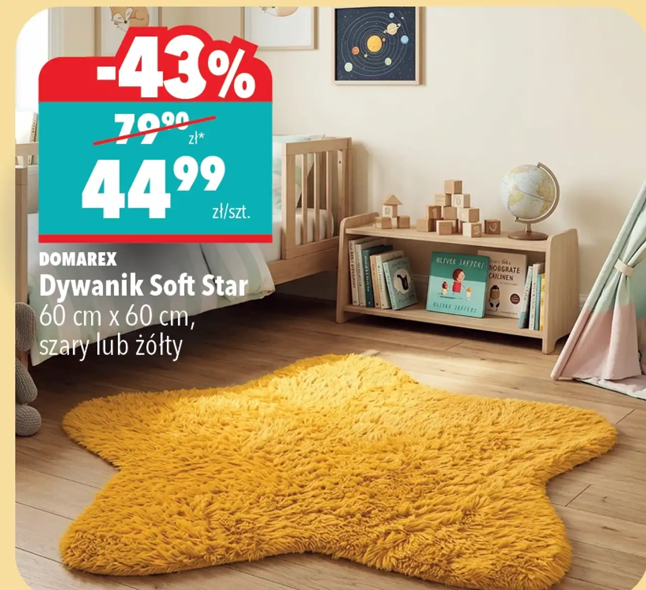 DOMAREX Dywanik Soft Star