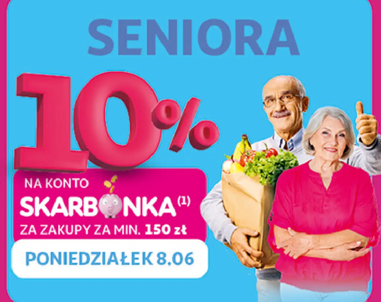 10% na konto Skarbonka dla posiadaczy karty ze statusem Seniora