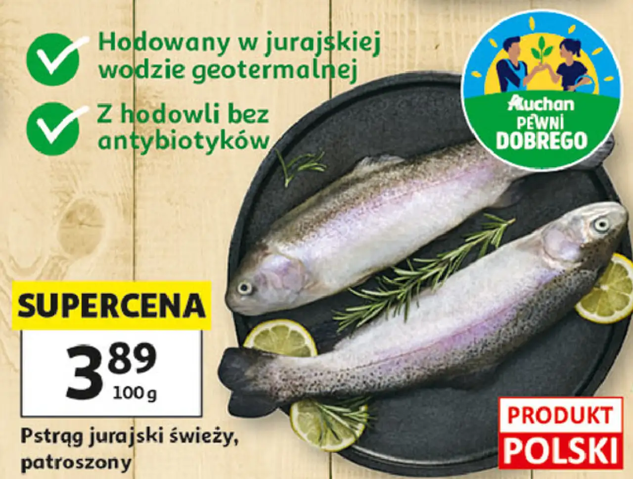 Pstrąg jurajski świeży, patroszony