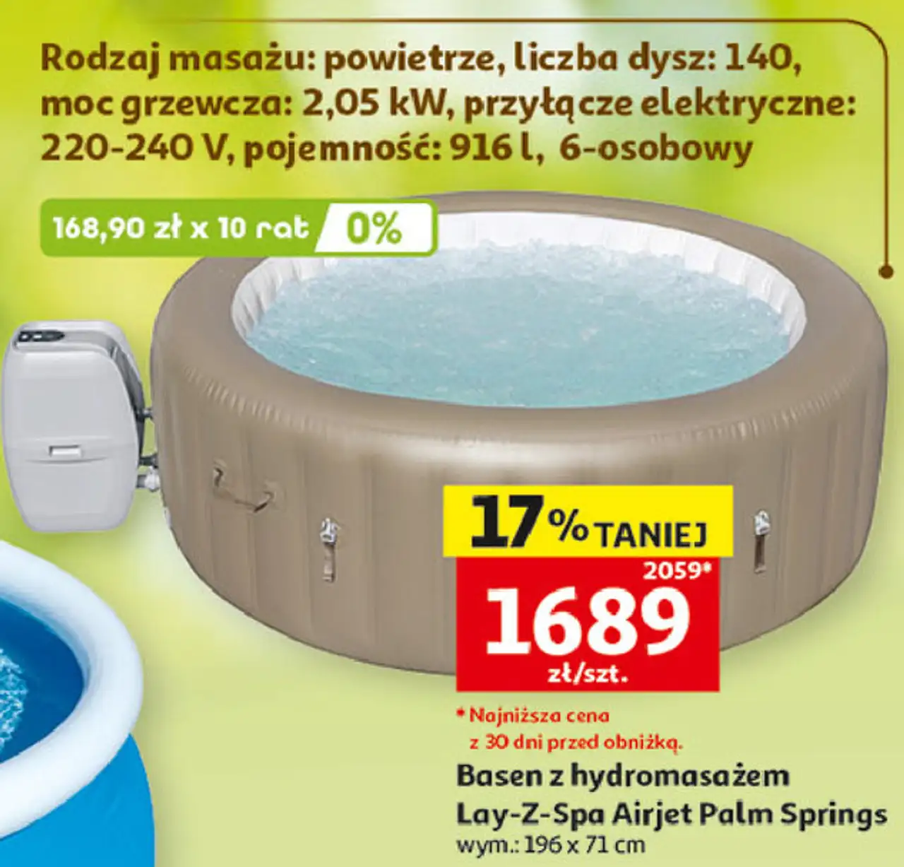 Lay-Z-Spa Airjet Palm Springs Basen z hydromasażem