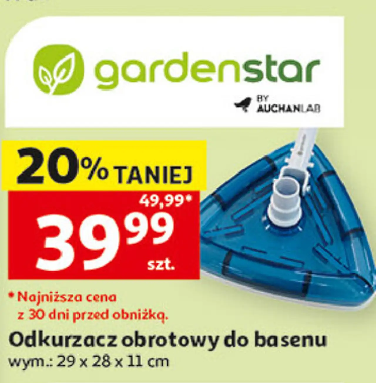 gardenstar Odkurzacz obrotowy do basenu
