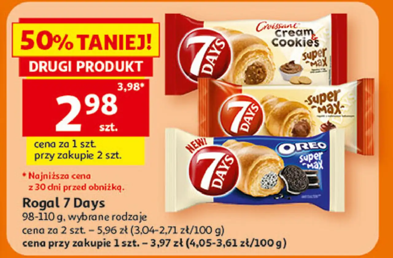 Croissant z nadzieniem o smaku orzechowym 7 Days Cream & Cookies