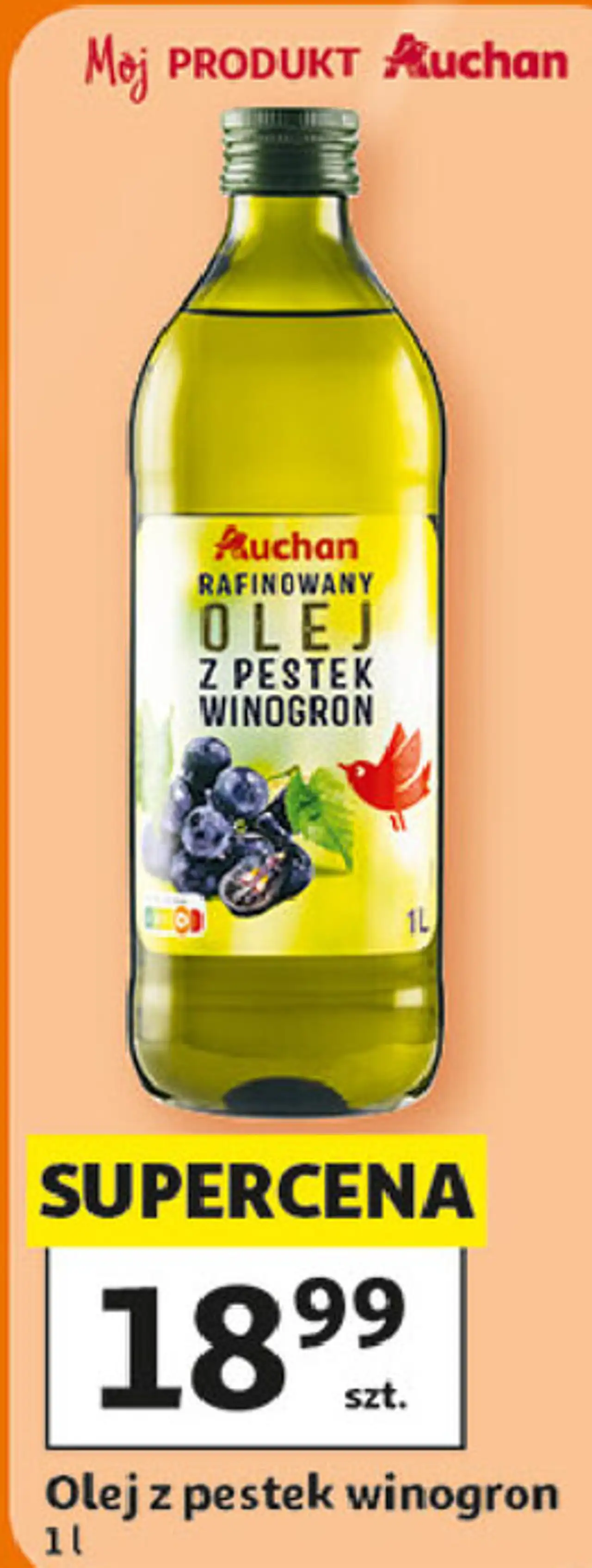 Olej z pestek winogron Auchan