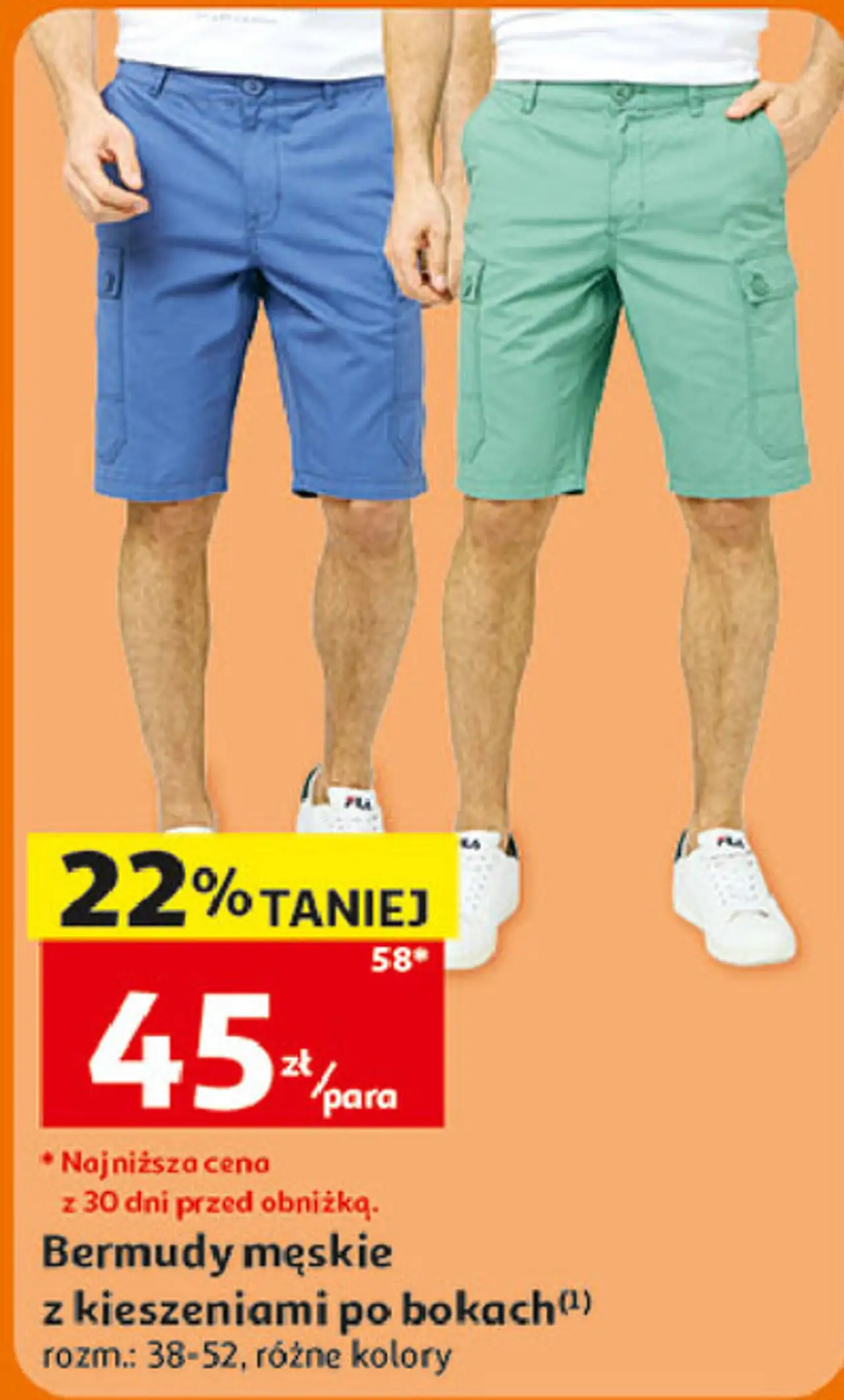 Inextenso Bermudy męskie z kieszeniami po bokach