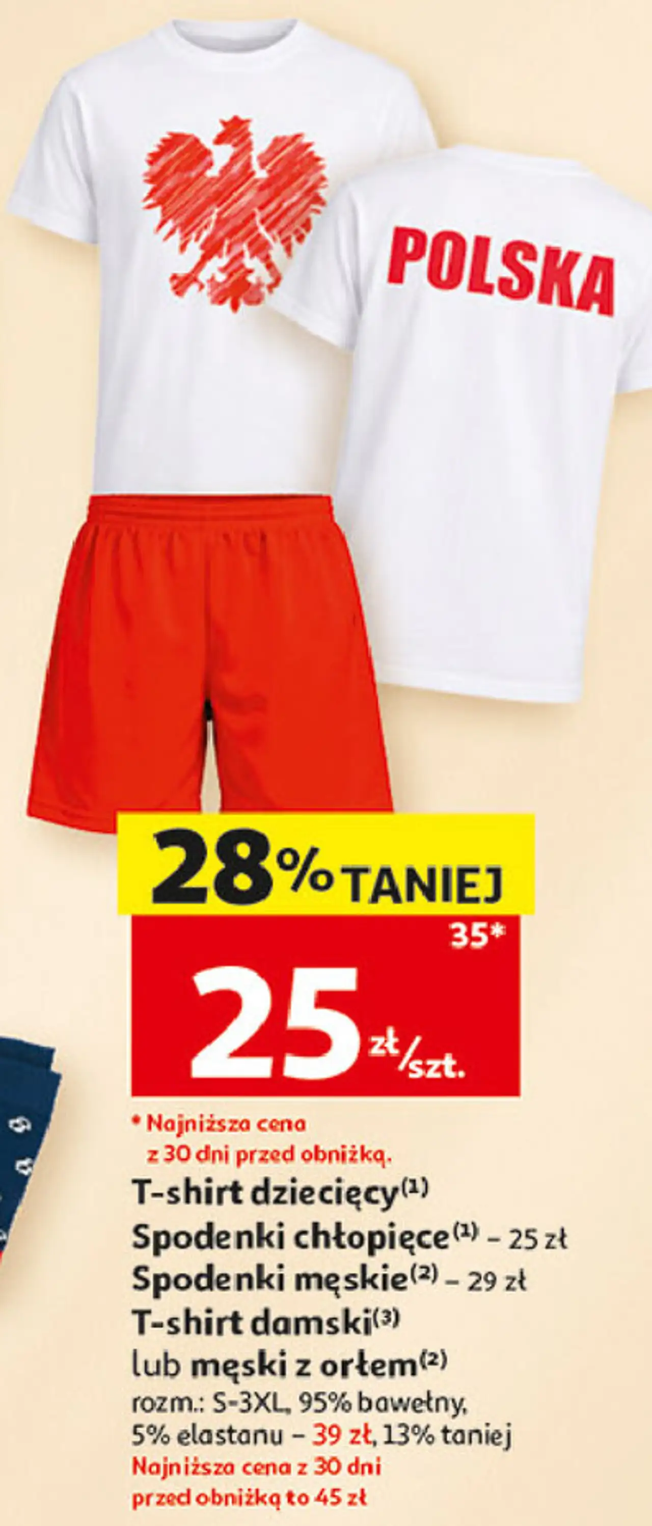 Odzież sportowa Polska (T-shirt dziecięcy, damski, męski, spodenki)