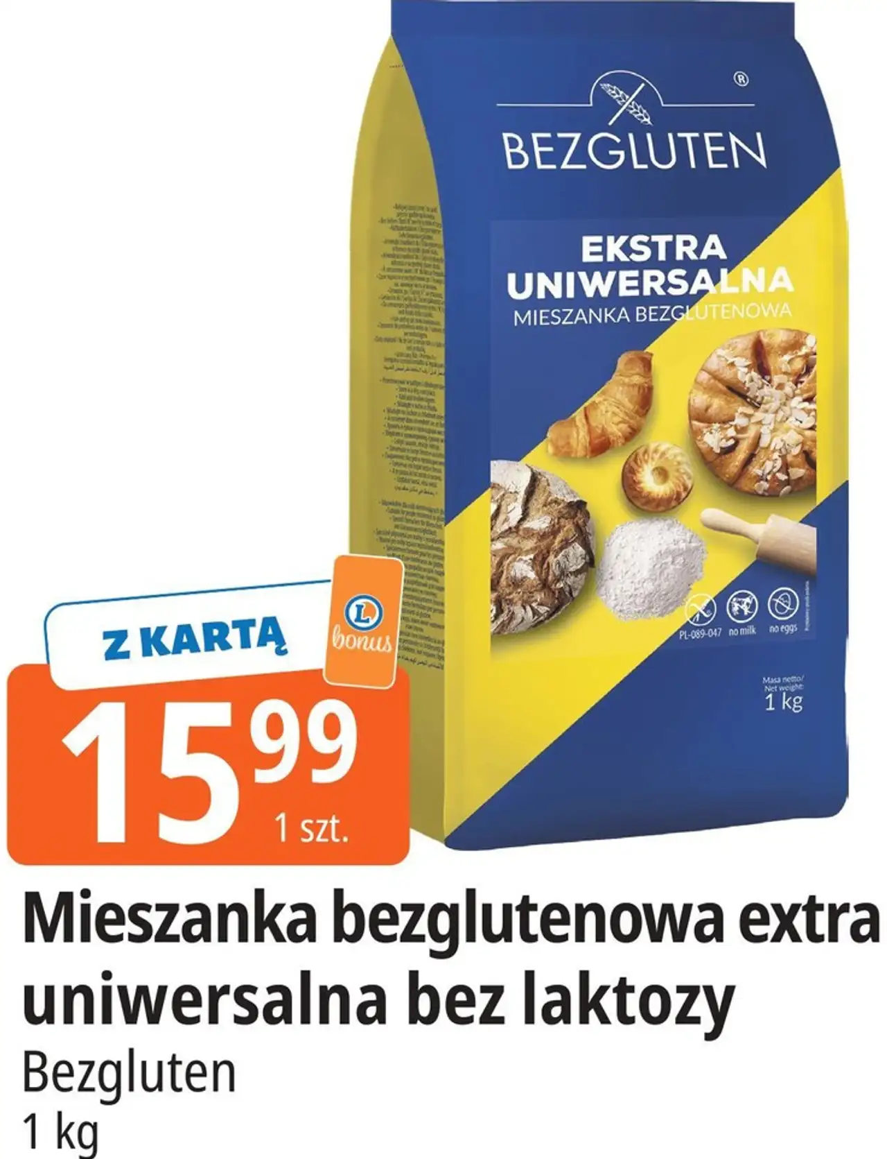 Mieszanka bezglutenowa extra uniwersalna bez laktozy Bezgluten