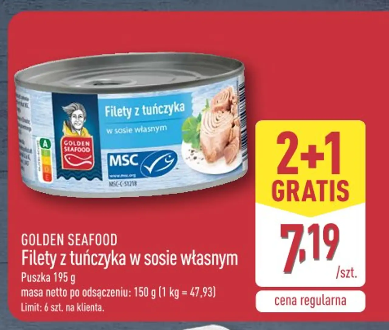 Golden Seafood Filety z tuńczyka w sosie własnym