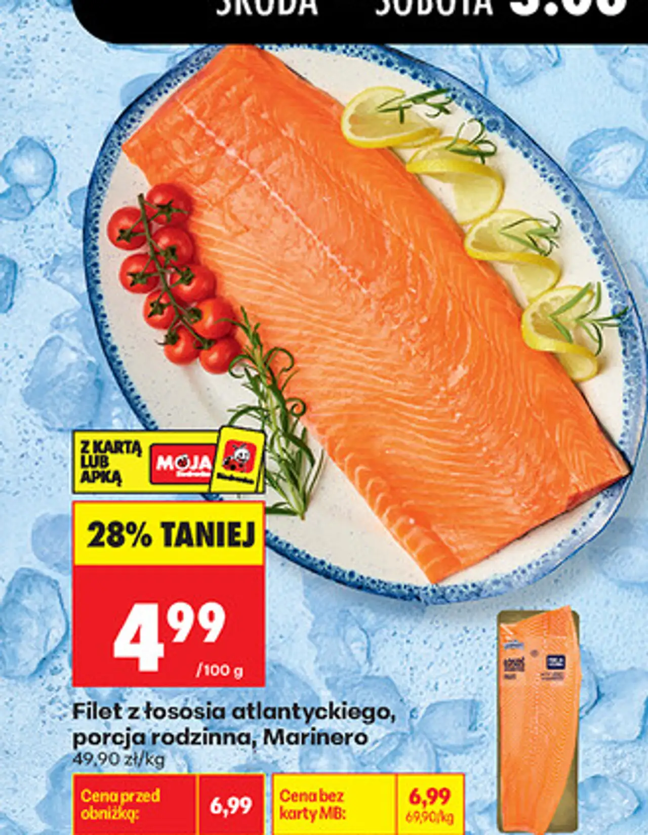 Filet z łososia atlantyckiego, porcja rodzinna Marinero