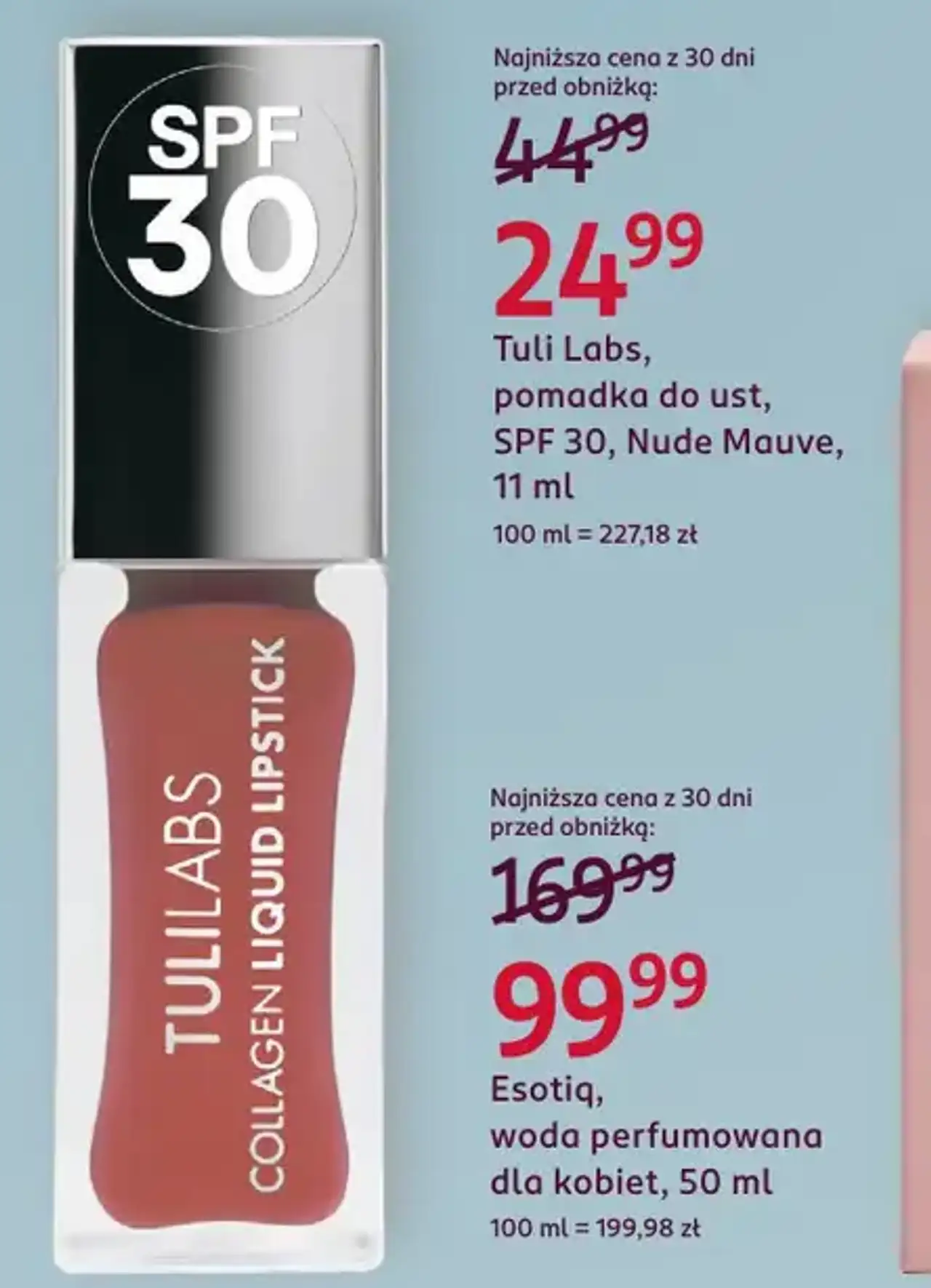 Tuli Labs, pomadka do ust, SPF 30, Nude Mauve