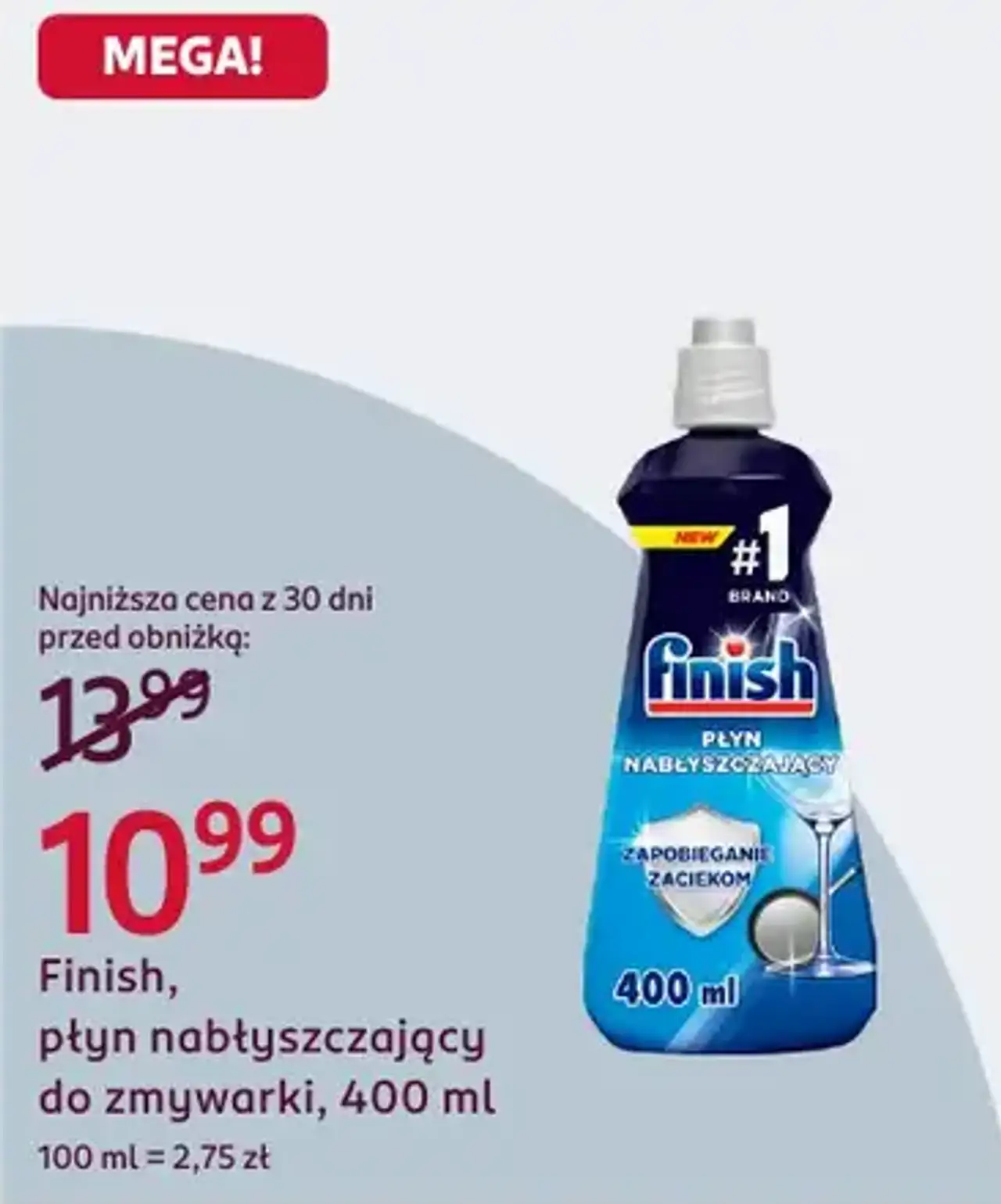 Finish, płyn nabłyszczający do zmywarki, 400 ml