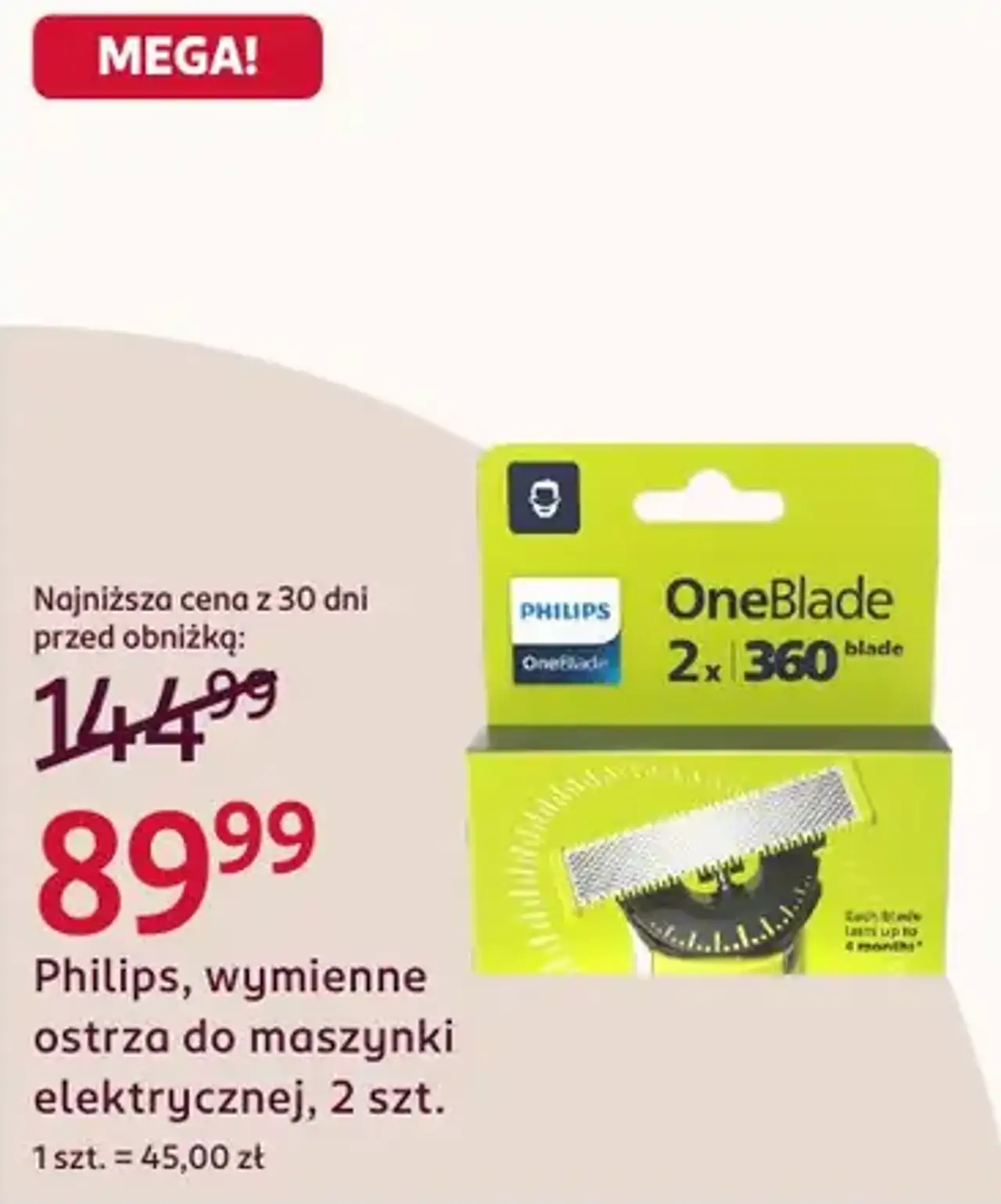 Philips, wymienne ostrza do maszynki elektrycznej
