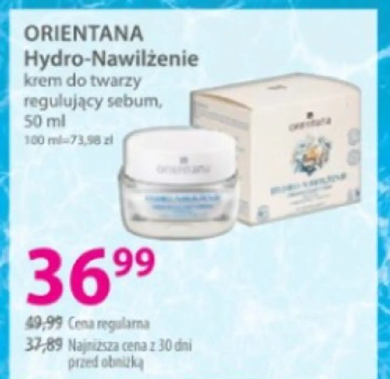 ORIENTANA Hydro-Nawilżenie krem do twarzy