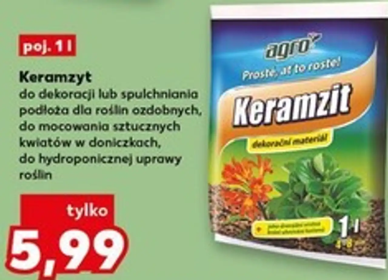 agro Keramzyt do dekoracji lub spulchniania podłoża