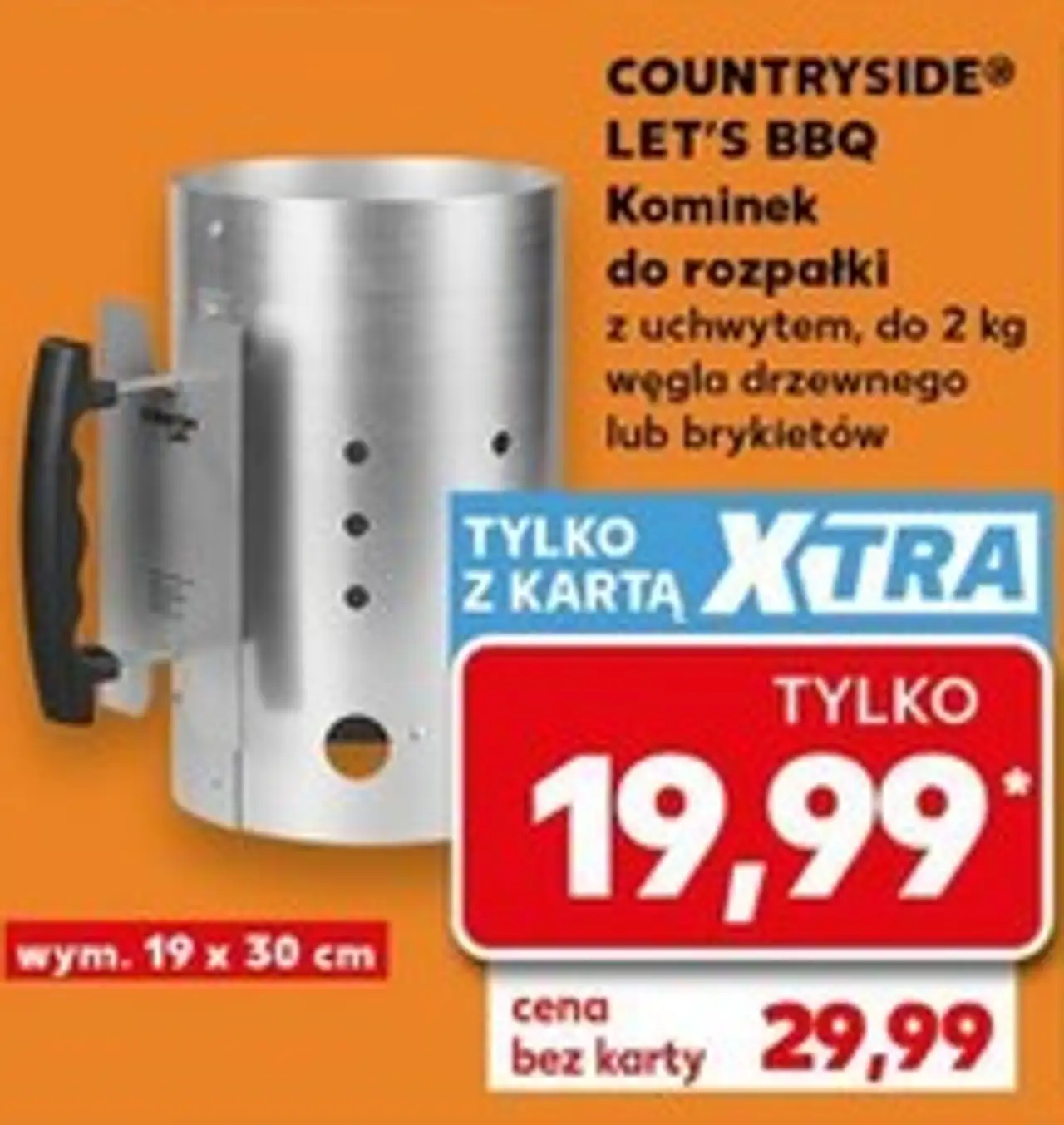 COUNTRYSIDE® LET'S BBQ Kominek do rozpałki