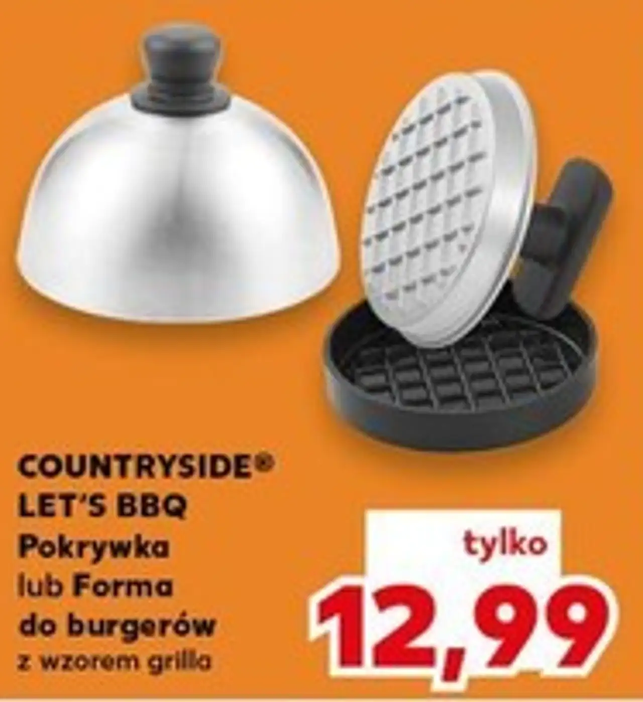 COUNTRYSIDE® LET'S BBQ Pokrywka lub Forma do burgerów