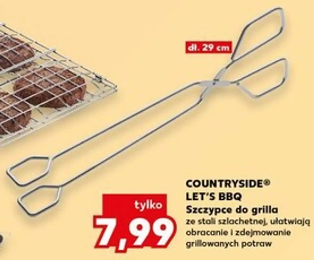 COUNTRYSIDE® LET'S BBQ Szczypce do grilla