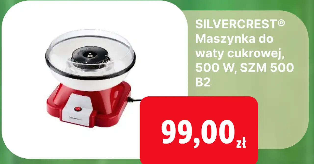 SILVERCREST® Maszynka do waty cukrowej, 500 W, SZM 500 B2