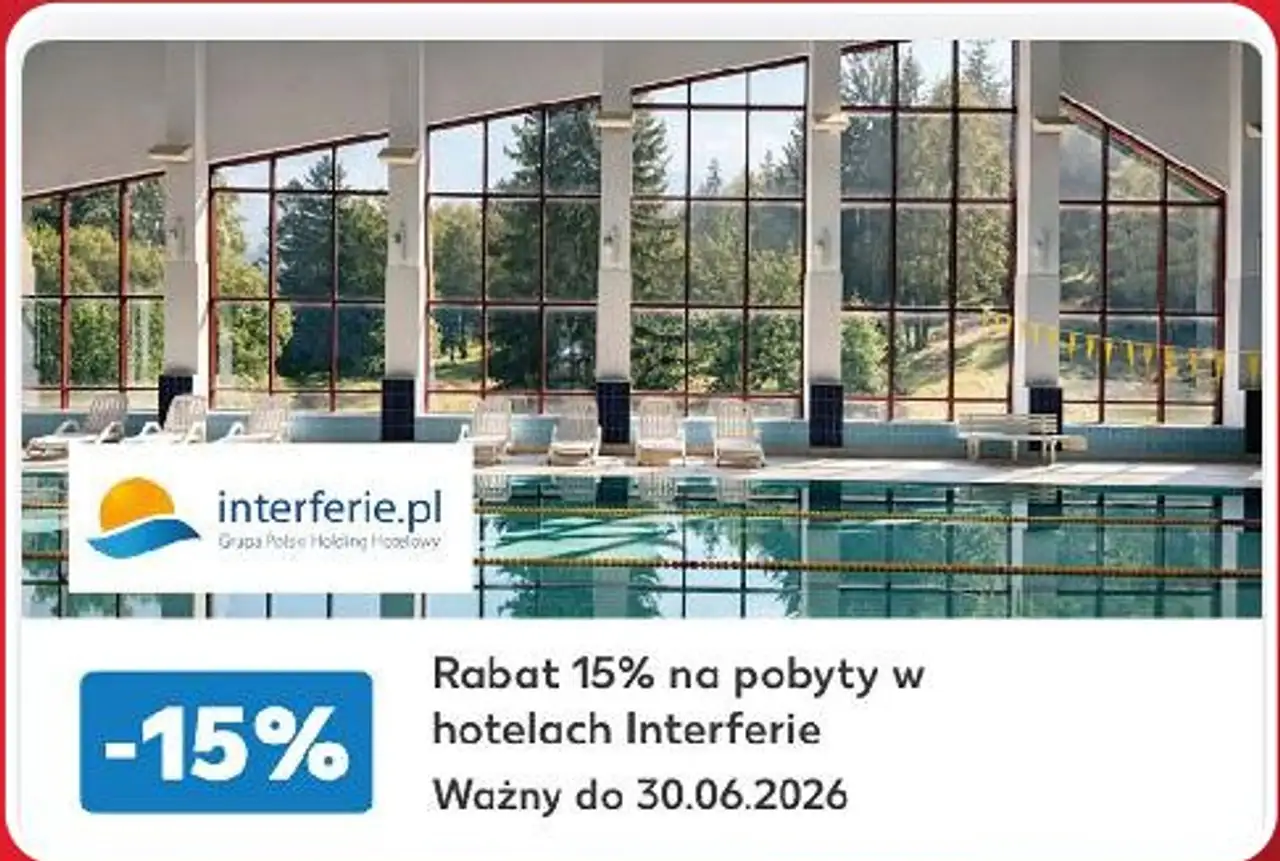 Interferie - Rabat 15% na pobyty w hotelach Interferie