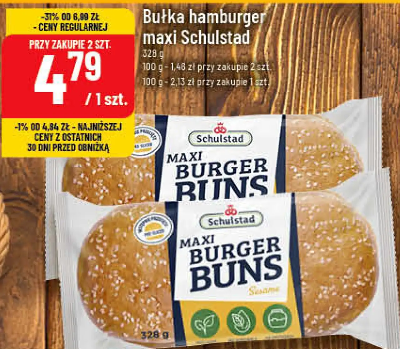 Bułka hamburger maxi Schulstad