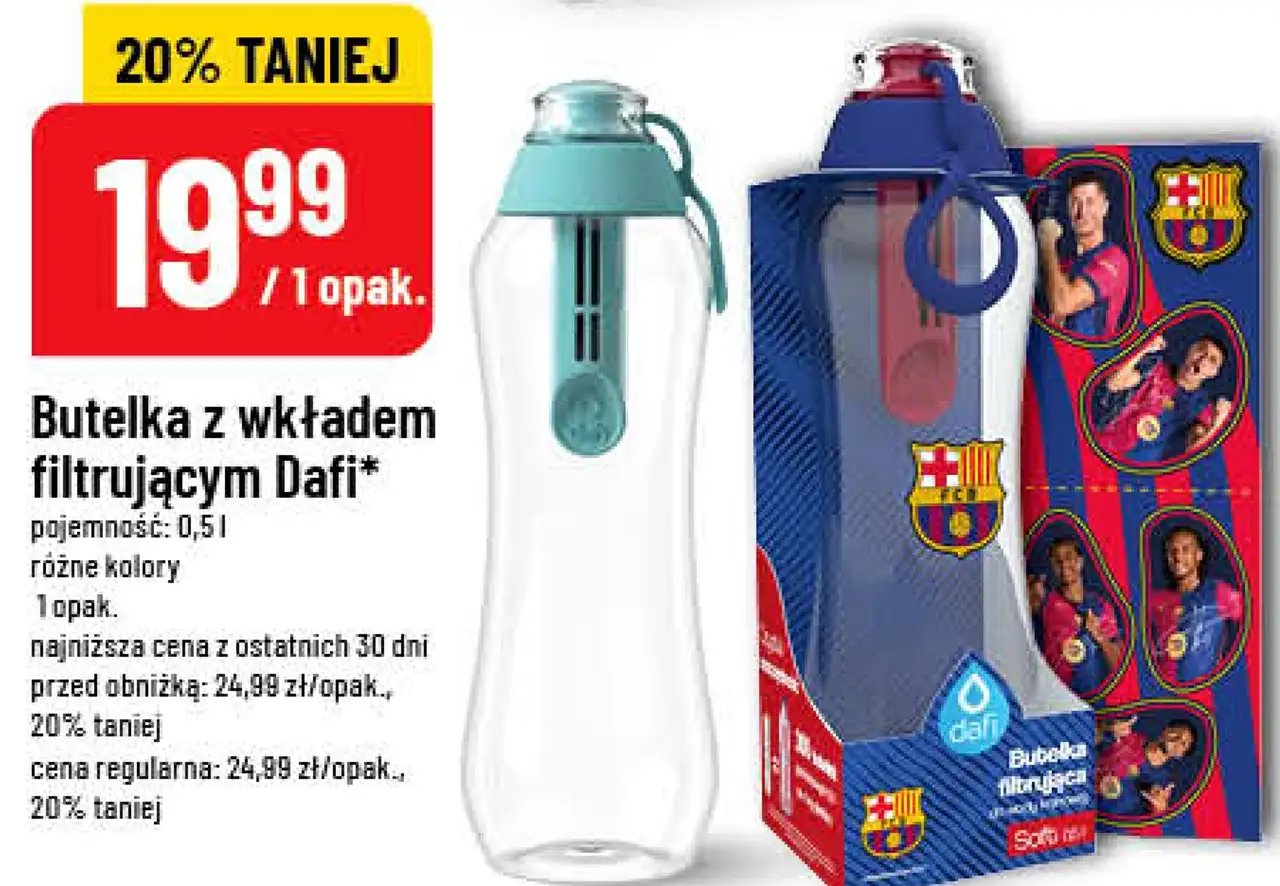 Butelka z wkładem filtrującym Dafi