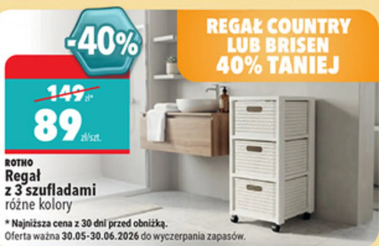 Rotho Regał z 3 szufladami