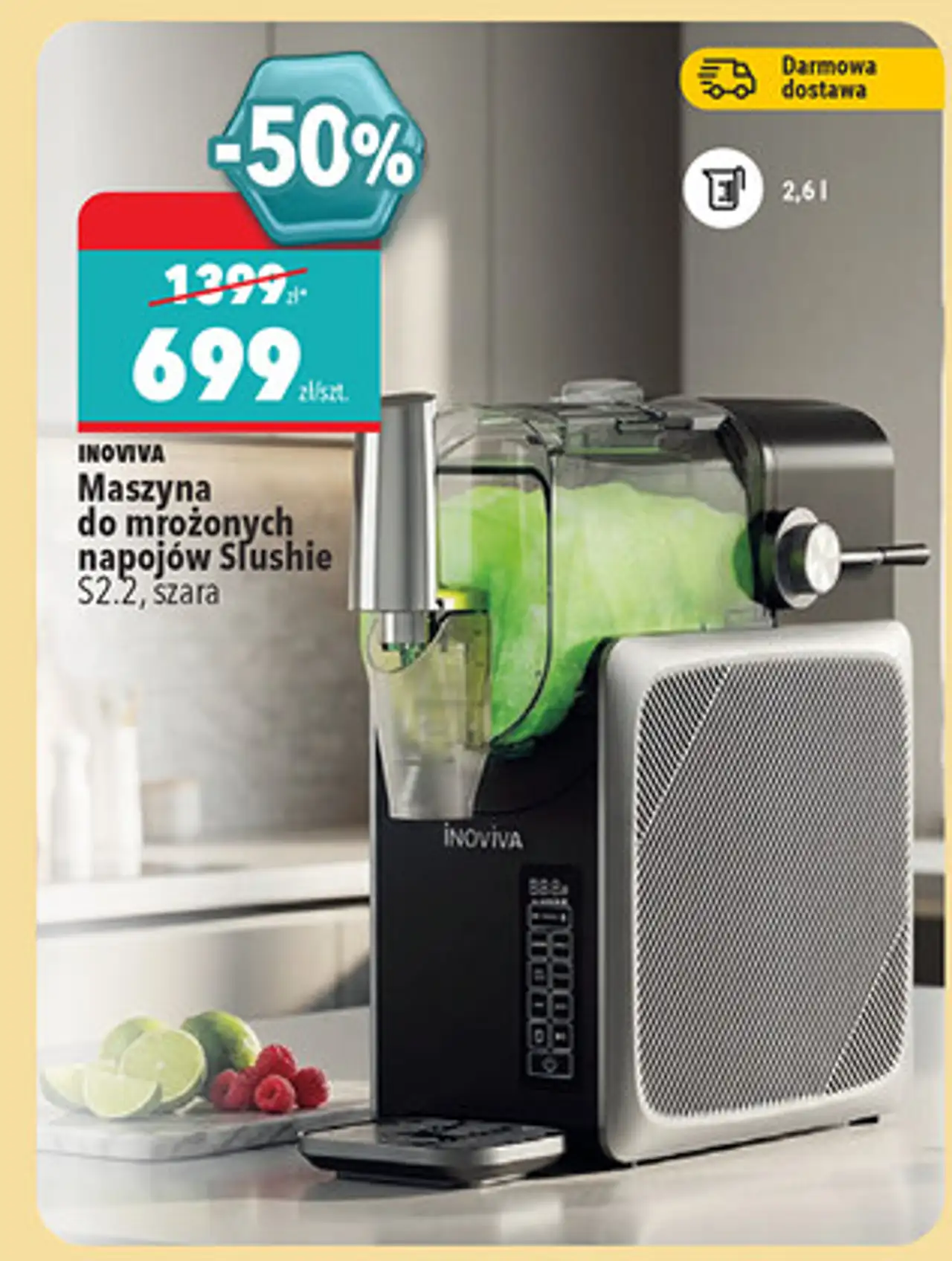 INOVIVA Maszyna do mrożonych napojów Slushie S2.2