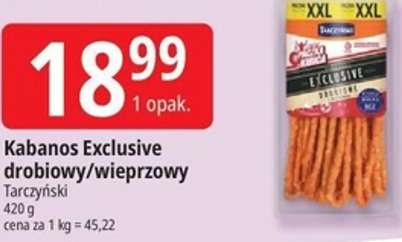 Kabanos Exclusive drobiowy/wieprzowy Tarczyński