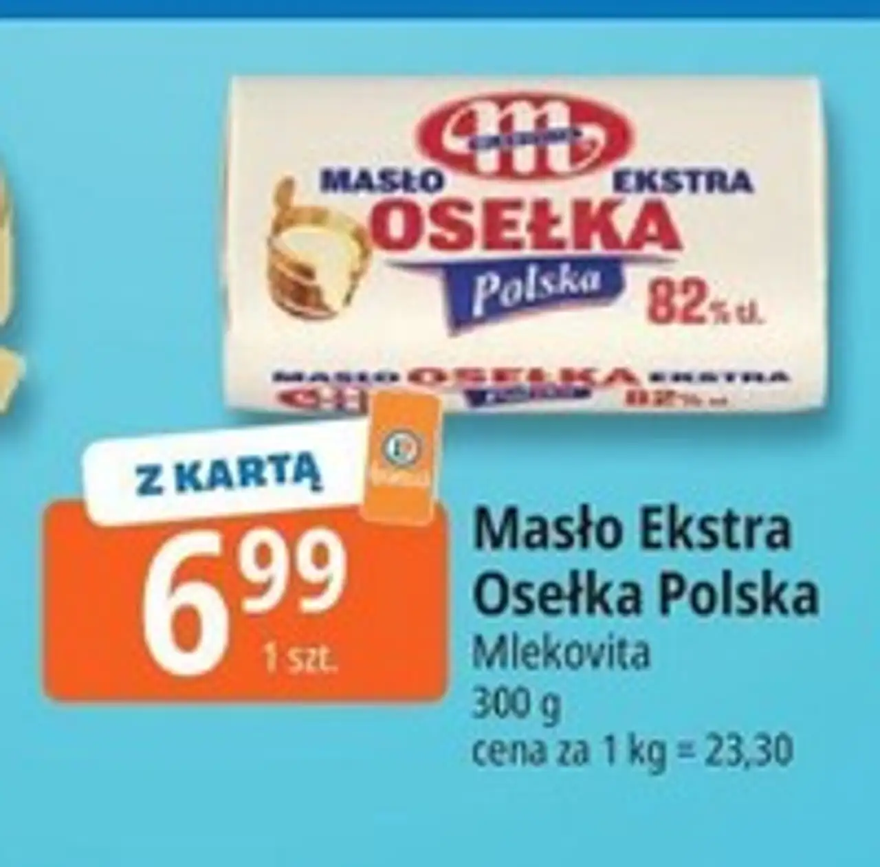Masło Mlekovita Osełka Ekstra