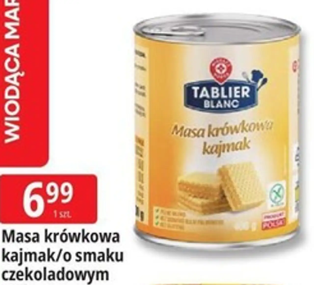 Tablier Blanc Masa krówkowa kajmak/o smaku czekoladowym