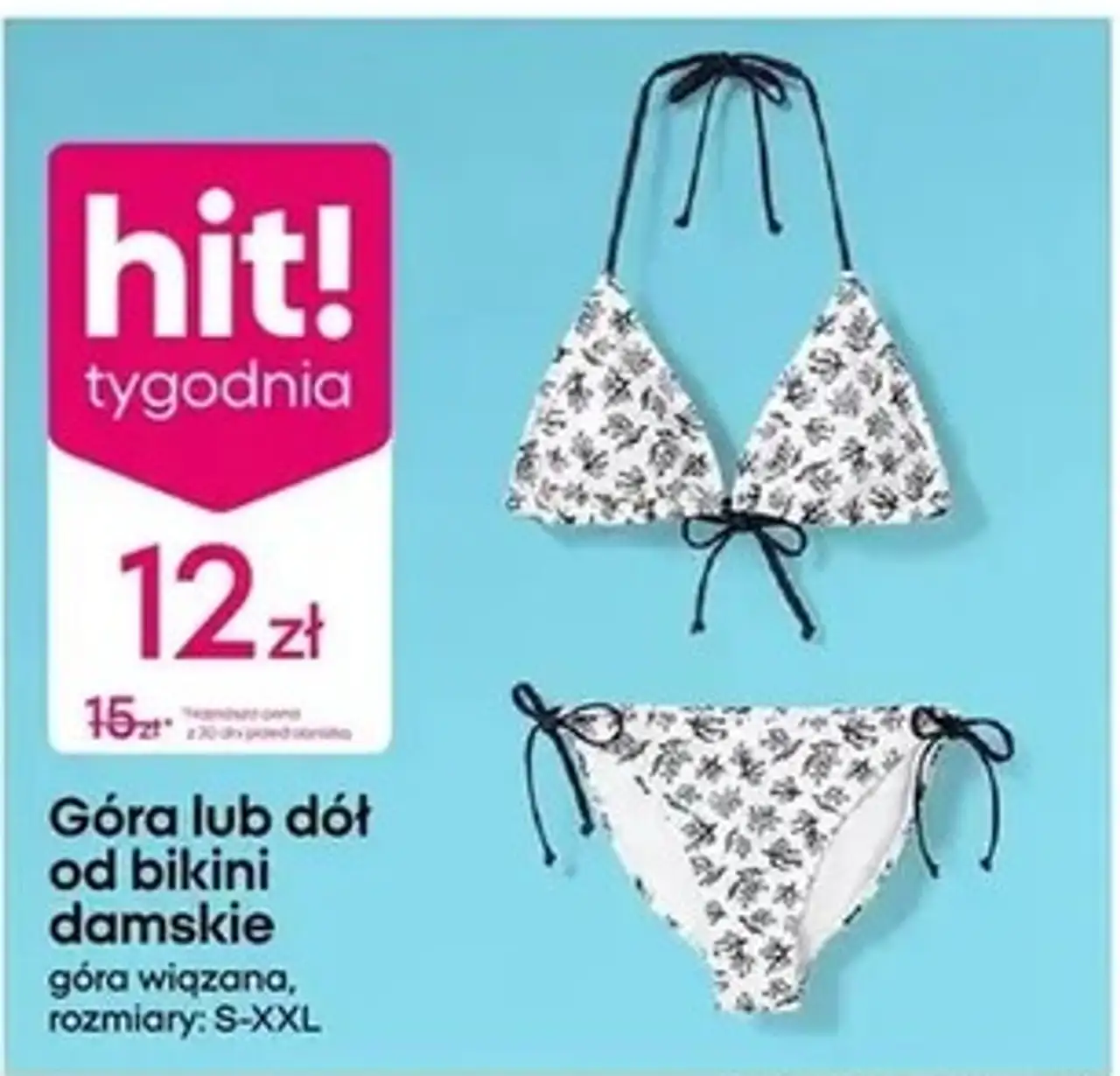 Pepco Góra lub dół od bikini damskie góra wiązana