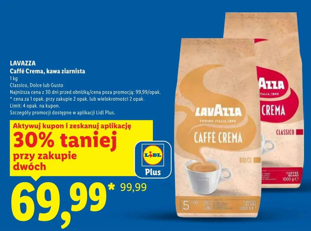 LAVAZZA Caffè Crema, kawa ziarnista