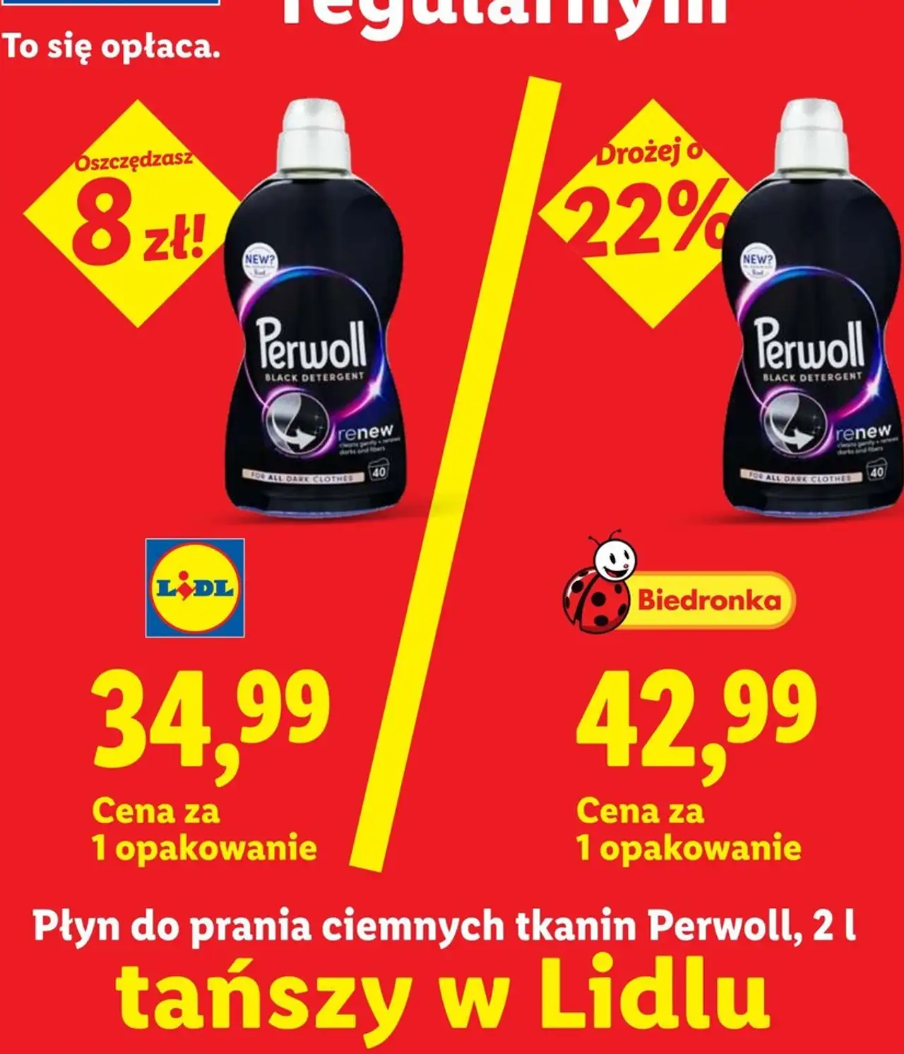 Płyn do prania ciemnych tkanin Perwoll, 2 l