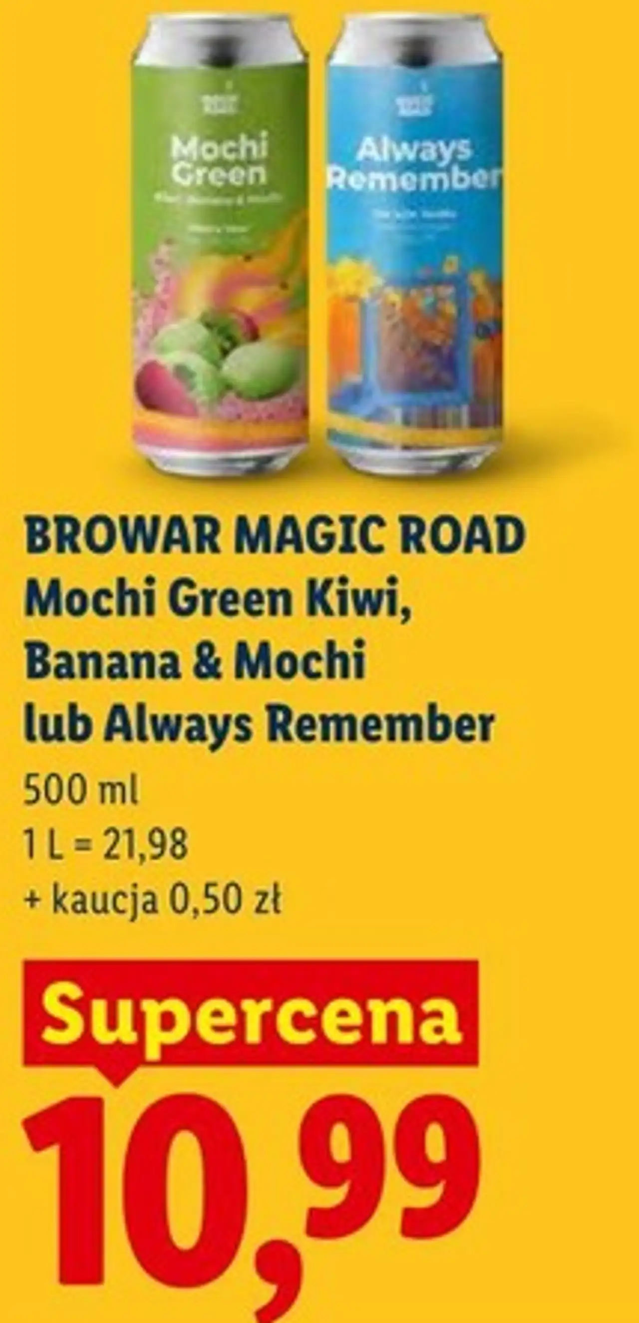 BROWAR MAGIC ROAD Mochi Green Kiwi, Banana & Mochi lub Always Remember