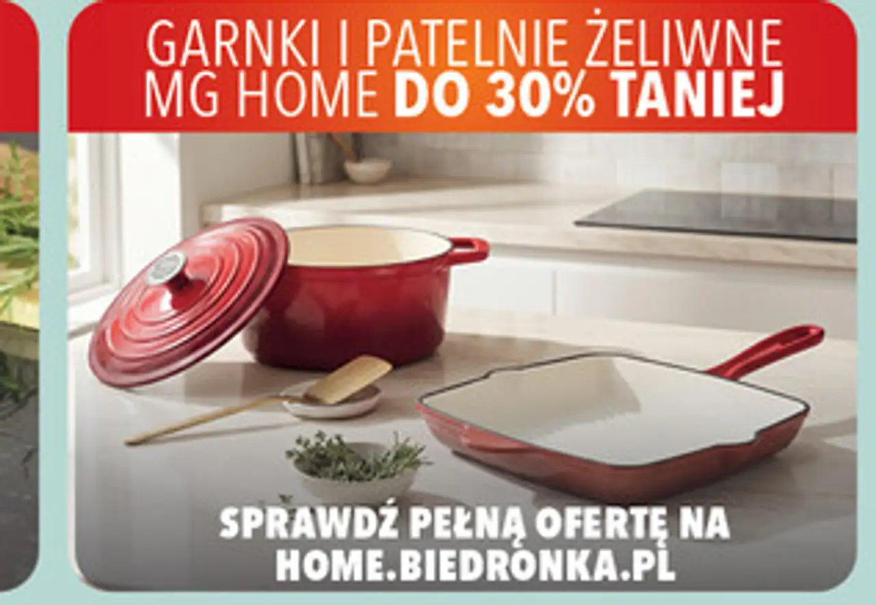 Garnki i patelnie żeliwne MG Home do 30% taniej