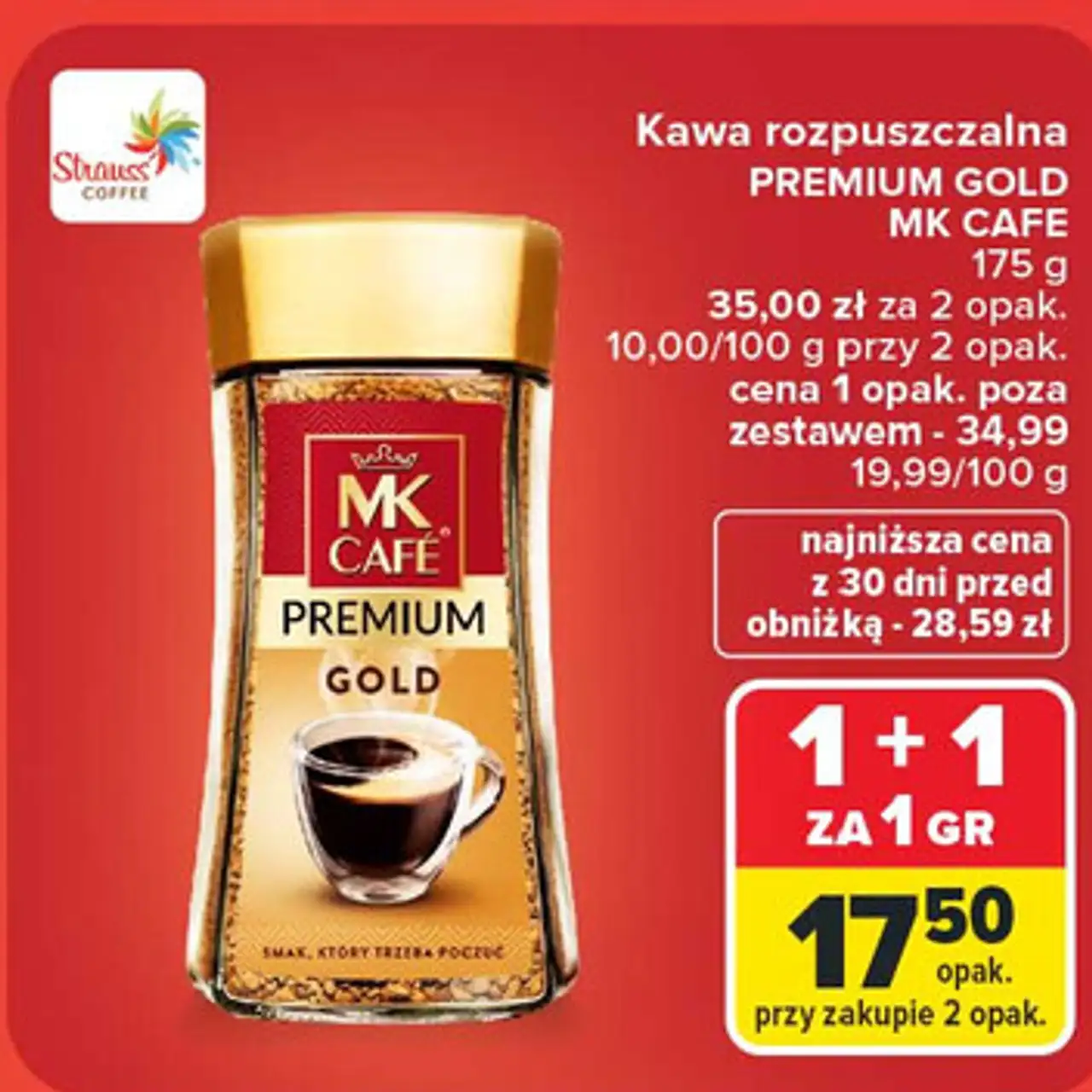 Kawa rozpuszczalna PREMIUM GOLD MK CAFE